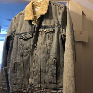 old navy sherpa jean jacket